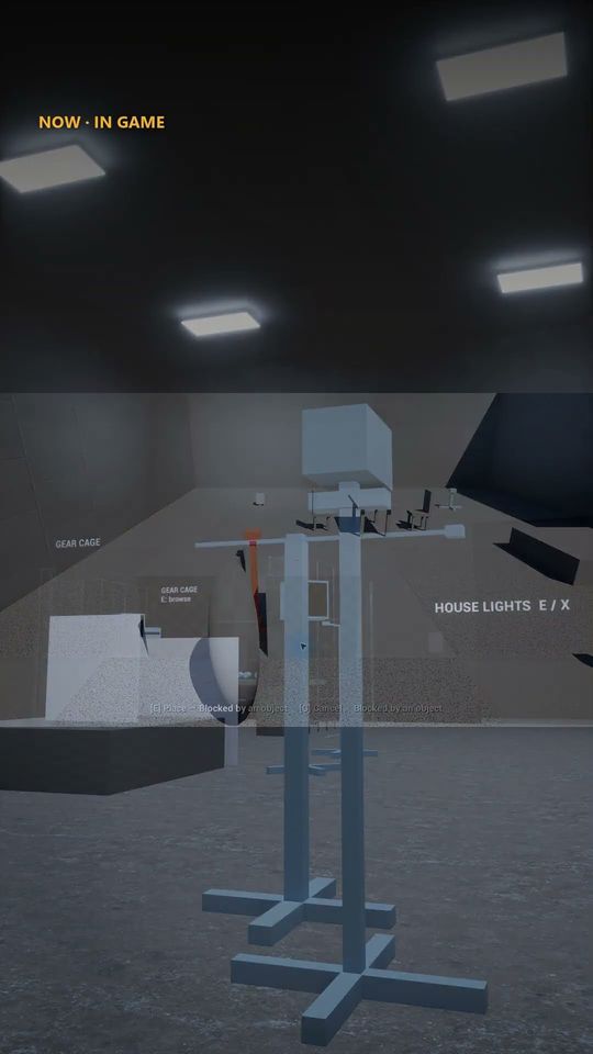 Short thumbnail: a C stand on a dark studio floor in Midnight Set.